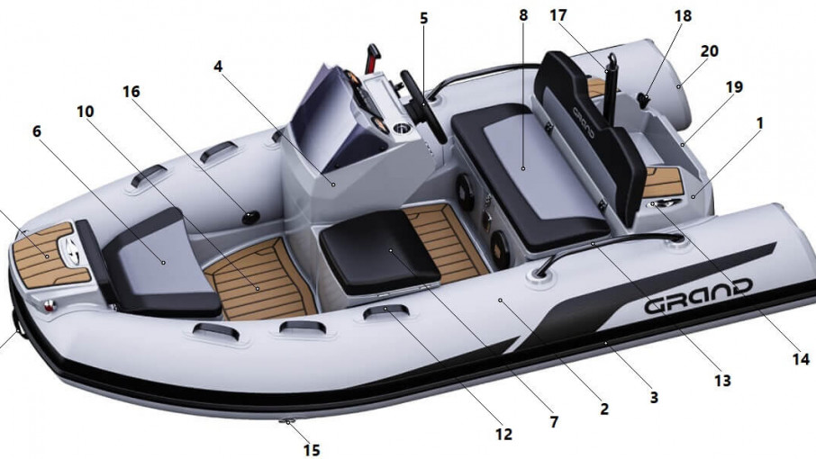 GRAND Golden Line G340N, Grand G340N, G340N, Rigid Inflatable Boat, RIB, Inflatable Boats, Inflatable Boat Grand, rib boat, ribs
